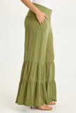 Lando Gauze Tiered-Bottom Pant