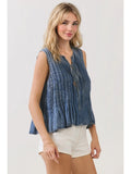 Front Double Tie Sleeveless Top