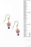 Hope Ruby, Pink Moonstone Cluster Earrings - Wild Skyes