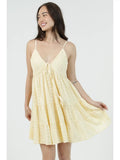 Eyelet Embroidered V Neck Sundress