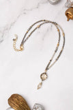 Silver & Gold 18-20" Czech Glass With Crystal Collage Necklace - Wild Skyes