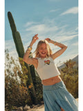 True Love Garment-Washed Lettuce-Edge Graphic Tank Top