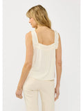 Pintuck Lace Trim Tank - Wild Skyes