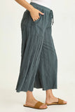 Doyen Textured Gauze Crop - Wild Skyes