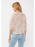 Short Sleeves Kimono Tie-Front Top