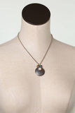 Leilani 16-18" Czech Glass, Olive Jade, Neon Apatite with Antique Silver Pendant Simple Necklace