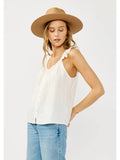Ladder Lace Ruffle Sleeve Top - Wild Skyes
