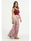 Printed Wide Leg Pants - Wild Skyes