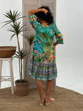 Tea House Carmen Dress - Wild Skyes