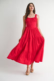 Ruched Bust And Strap Detail Midi Dress - Wild Skyes