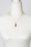 Embrace 16.5-18.5" Freshwater Pearl, Peach Moonstone, Pink O - Wild Skyes