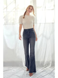 High Rise Non Distressed Flare - Wild Skyes