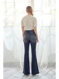High Rise Non Distressed Flare - Wild Skyes