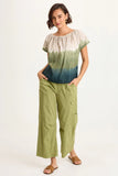 Selda Textured Gauze Cinched Top