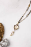 Silver & Gold 18-20" Czech Glass With Crystal Collage Necklace - Wild Skyes