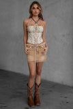 Raelynn Embroidered Western Corset Top - Wild Skyes
