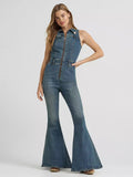 LAINEY WILSON X WRANGLER SLEEVELESS DENIM FLARE CATSUIT - Wild Skyes