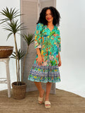 Tea House Carmen Dress - Wild Skyes