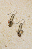 Dunes Pyrite With Czech Glass Dangle Earrings - Wild Skyes