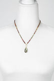 Sapphire 19-21" Faceted Sapphire With Labradorite Teardrop Briolette Statement Necklace - Wild Skyes