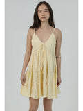 Eyelet Embroidered V Neck Sundress