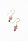 Hope Ruby, Pink Moonstone Cluster Earrings - Wild Skyes