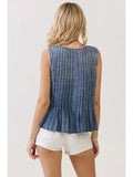 Front Double Tie Sleeveless Top