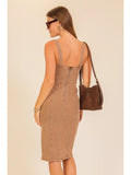 Rodeo Night Out Midi Stretchy Denim Dress