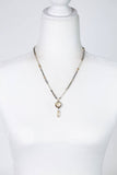 Silver & Gold 18-20" Czech Glass With Crystal Collage Necklace - Wild Skyes