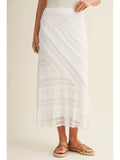 Asymmetrical Tiered Lace Panel Skirt