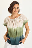 Selda Textured Gauze Cinched Top