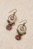 Czech Glass Flower Hoop Earrings - Wild Skyes
