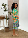 Tea House Carmen Dress - Wild Skyes