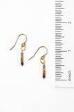 Sapphire Faceted Sapphire With Hammered Gold Filled Circle Simple Earrings - Wild Skyes