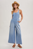 Denim Overall Jumpsuit - Wild Skyes