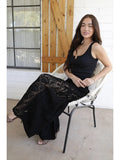 Lace Sides Wide Leg Pants