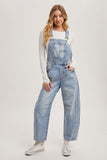 Denim Barrel Overalls
