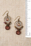 Czech Glass Flower Hoop Earrings - Wild Skyes