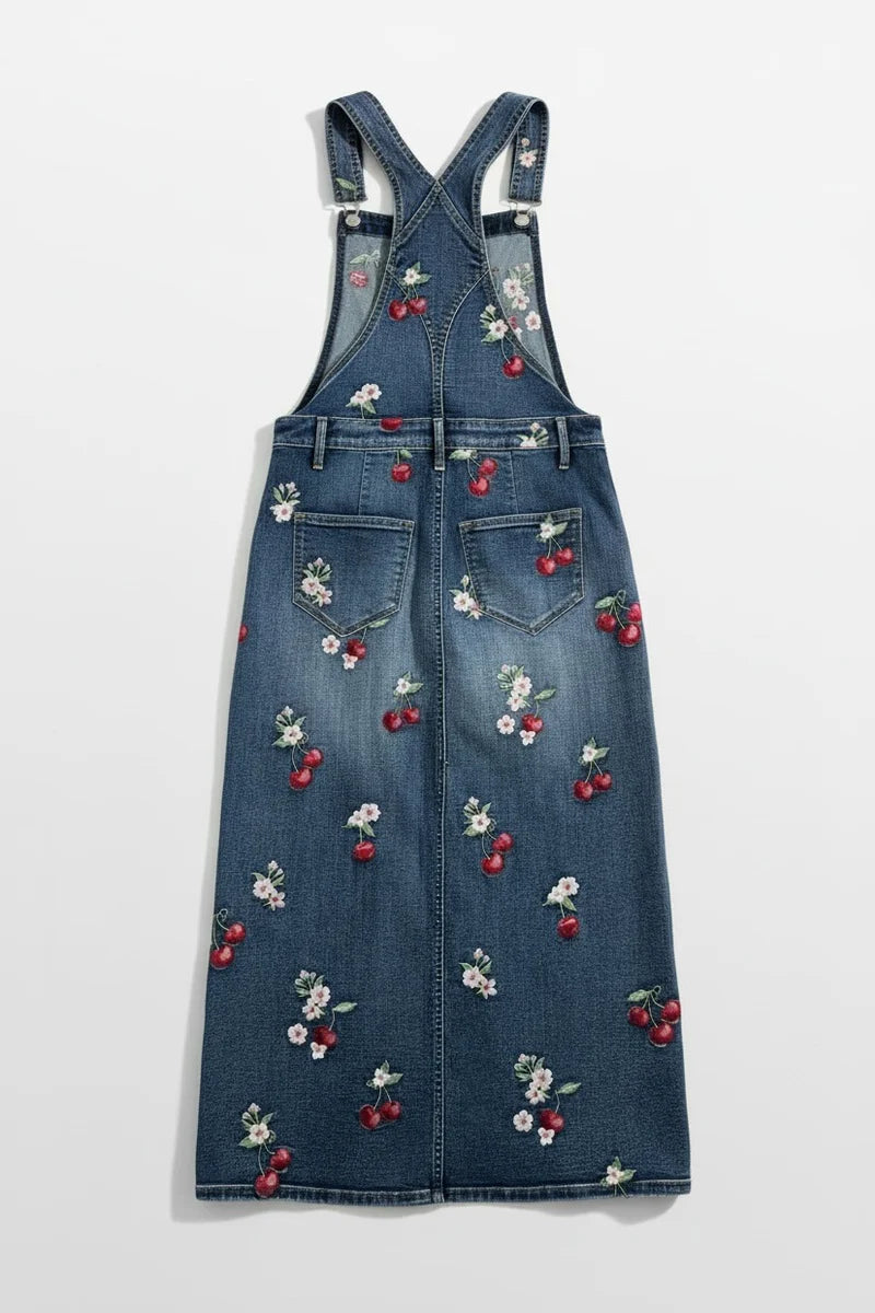 Sarah Overall Dress X Cherry On Top DW-D44107A Medium Wash / M