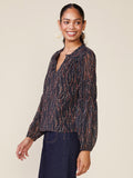Foil Print Fem Blouse - Wild Skyes
