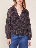 Foil Print Fem Blouse - Wild Skyes