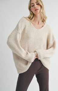 MALIA V NECK SWEATER