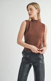 BRIANNA TURTLENECK SWEATER TANK