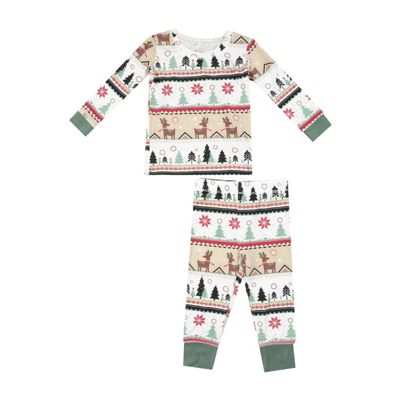 Reindeer Fair Isle - L/s Loungewear Set