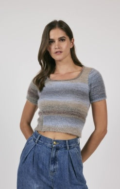 Boundaries Cropped Sweater Top