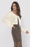 CHAMOMILE FRONT TIE CARDIGAN