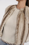 DEMI FAUX FUR CROPPED VEST