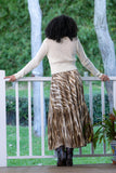 Masai Frill Maxi Skirt - Wild Skyes