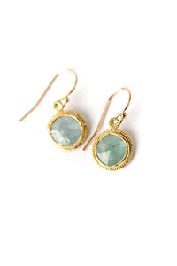 Anne Vaughan Designs Jewelry - Favorites Aquamarine Bezel Earrings