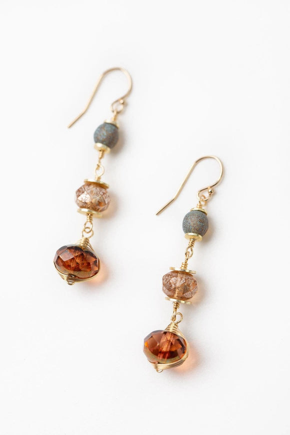 Anne Vaughan Designs Jewelry - Blossom Czech Glass Dangle Earrings